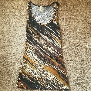 Animal print tank top